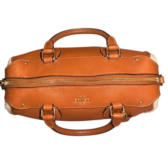 Coach Mini Bennett Brown Leather and Shearling Satchel (EUC) - Picture 6 of 16